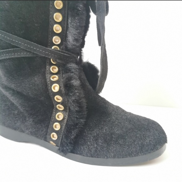 Gorgeous real fur Jimmy Choo boots NWOT - Picture 3 of 11